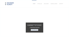 Desktop Screenshot of mainzerkunst.de